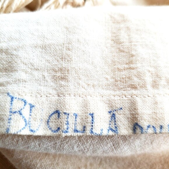 Antique Embroidered Ecru Bedspread 1923 Bucilla Double Bed Flowers Butterflies - Picture 7 of 16